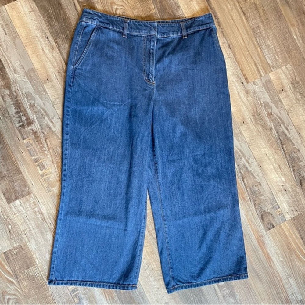 Bar III Women’s High Rise Wide Leg Jeans, Size 14